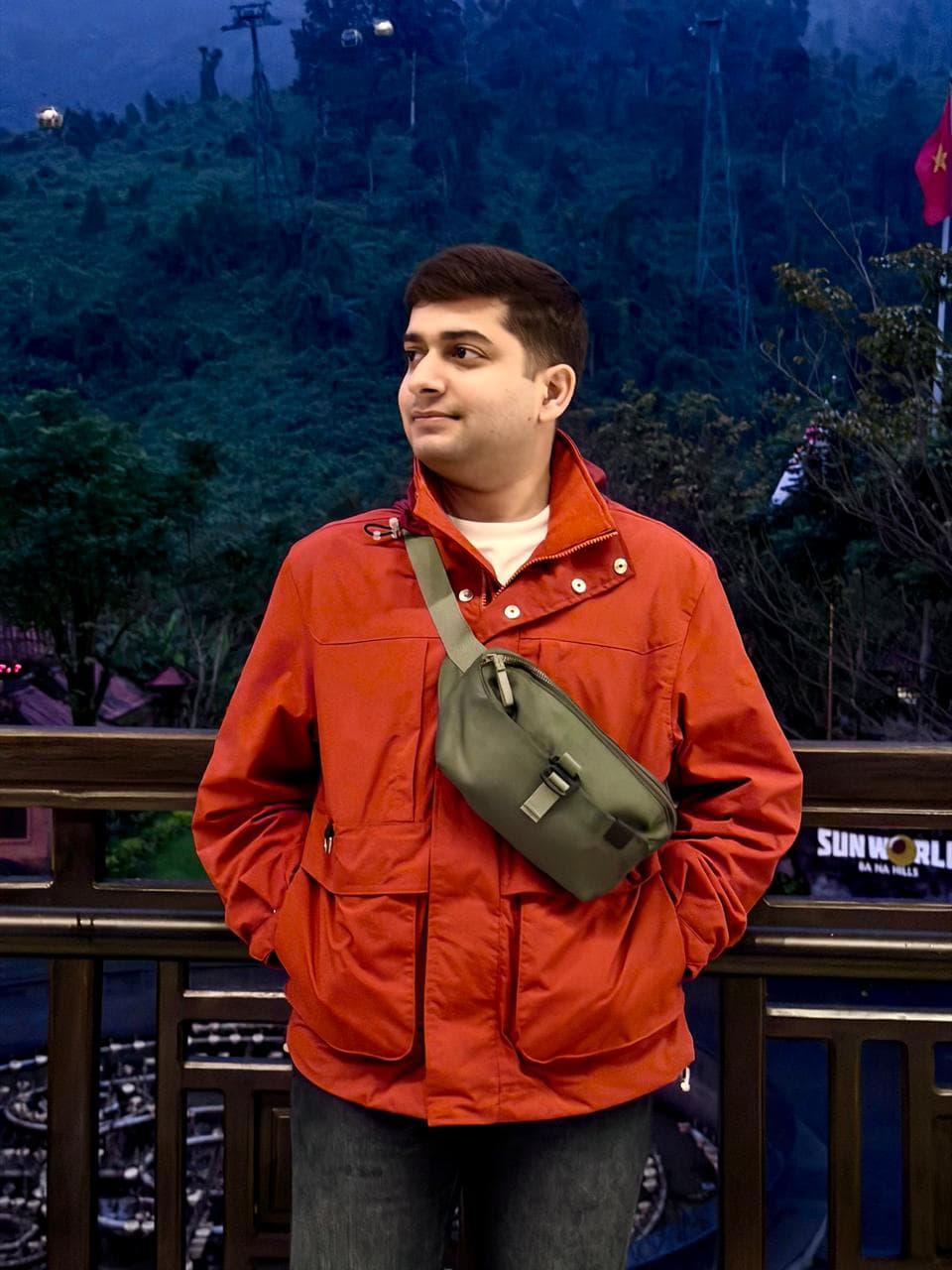 Shashank Shukla at dusk, night-shift jacket on